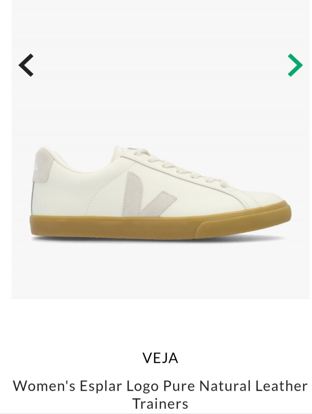Veja Women's Esplar Sneakers in White and Gum Size 40